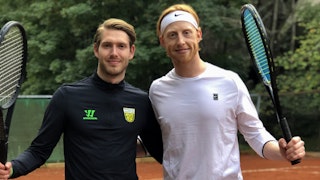 Mats Henriksen og Joachim Engebråten Hermansen gikk seirende ut av tennisturneringen.