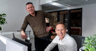 Geir Berntsen og Stig Andresen jobber med salg og markedsføring i Smart Energi